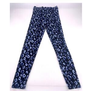 Boden Pants Womens Size 4 R Black Blue Leggings Stretchy Active Cottage Causal